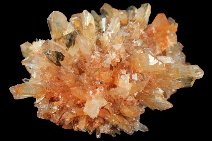 Orange Creedite Crystal Cluster - Durango, Mexico #99200